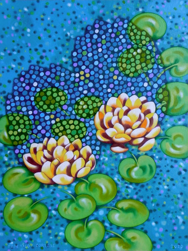Federico CORTESE - Gemälde - Waterlilies