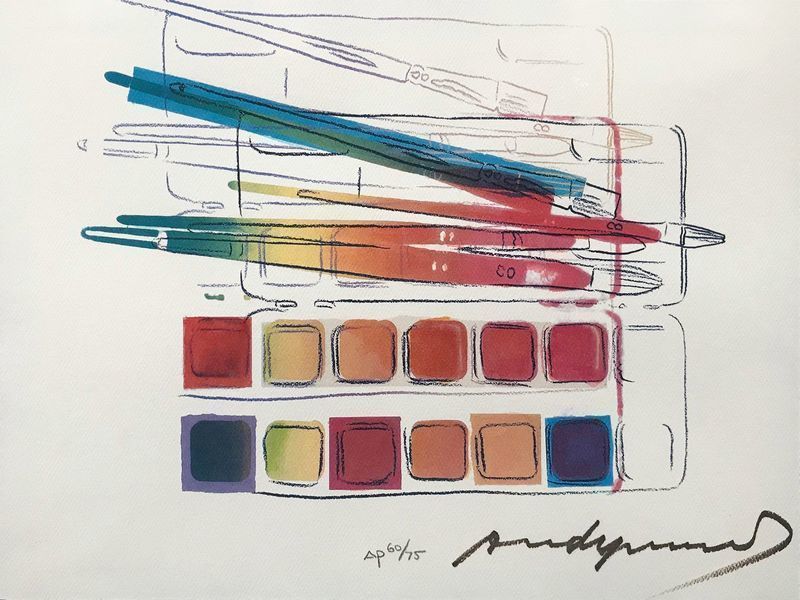 Andy WARHOL - Print-Multiple - Watercolor Paintkit with Brushes FS II.288