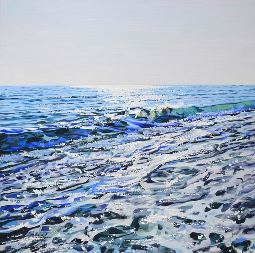 Iryna KASTSOVA - Peinture - 	Ocean. Light 100.