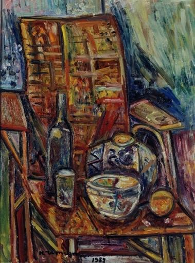 Pinchus KREMEGNE - Painting - The chair in the atelier