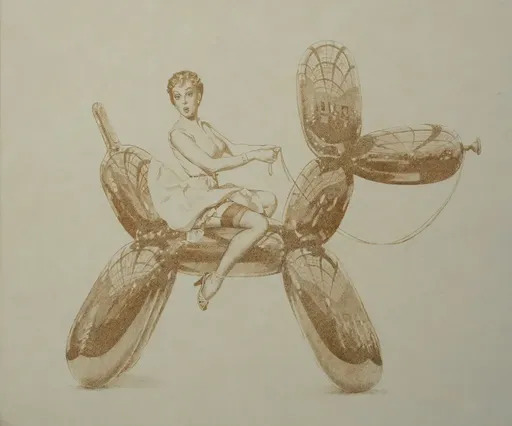 Vladimir KOLESNIKOV - Peinture - Untitled (Koons)