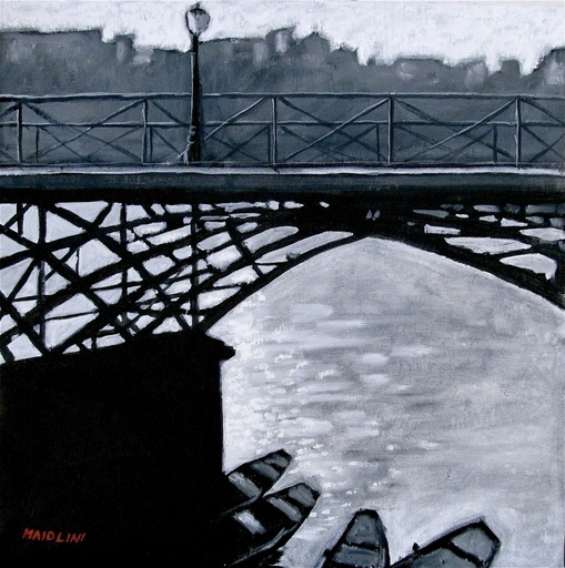 Carlo MAIOLINI - Painting - Sous le Pont