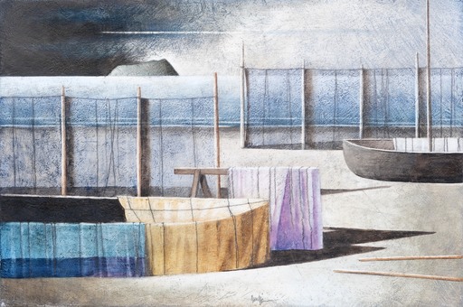 Marcello SCUFFI - Pintura - Il mare d'inverno