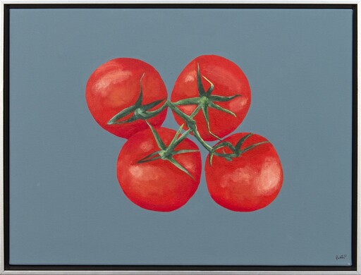 Charles PACHTER - Painting - Four Tomatoes