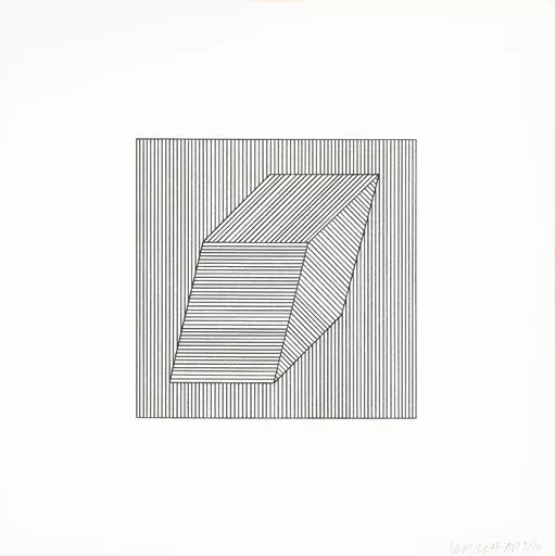 Sol LEWITT - Grabado - Twelve Forms Derived From a Cube 24