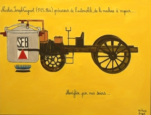 Richard BOIGEOL - Gemälde - LE FARDIER DE CUGNOT