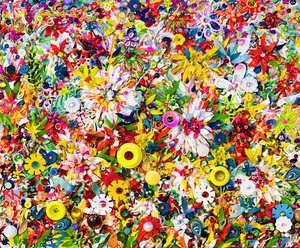 Natalia KURUCH - Pintura - Flowers of HAPPINESS