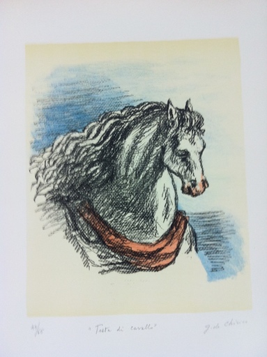 Giorgio DE CHIRICO - Grabado - Testa di cavallo
