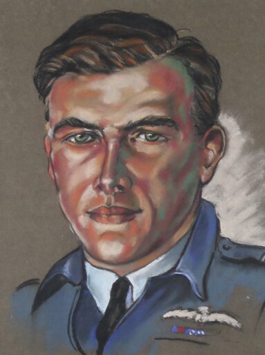 William Dennis DRING - Drawing-Watercolor - WW2 RAF Pilot