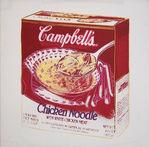 Andy WARHOL - Gemälde - Campbell's Chicken Noodle Soup Box