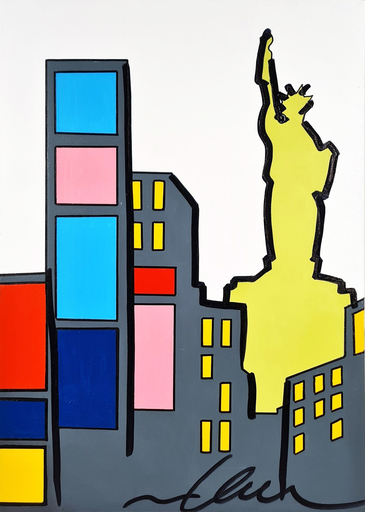 Marco LODOLA - Painting - Untitled (New York City)