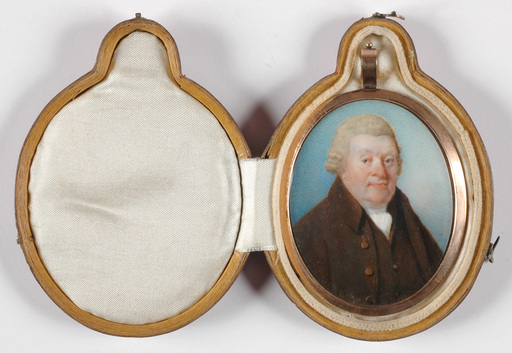 Horace HONE - Miniature - "Portrait of a gentleman" miniature in travelling case, 1786