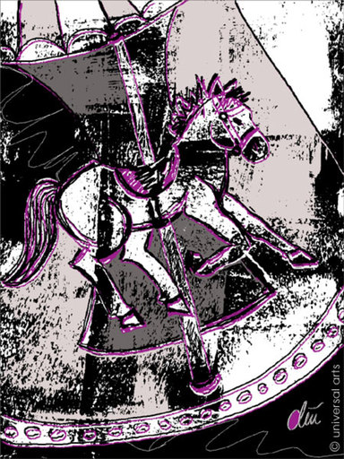 Jacqueline DITT - 版画 - The Roundabout Horse - Grafik / graphic ltd. Edition 