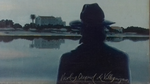 Antoni TAULE - 绘画 - Homme au chapeau de la série Nicolas Durand de Villegaignon.