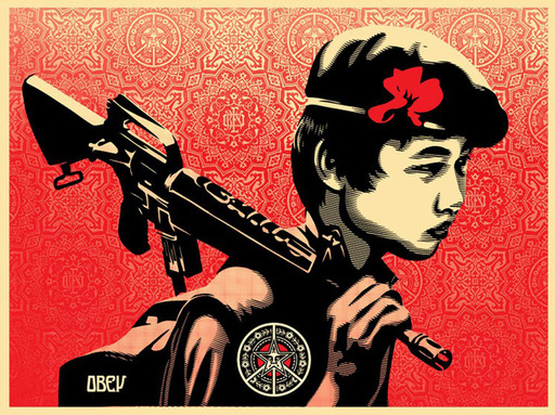 Shepard FAIREY - Stampa-Multiplo - Duality of Humanity #2