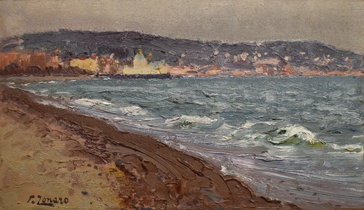Fausto ZONARO - Painting - La jetée, Nizza