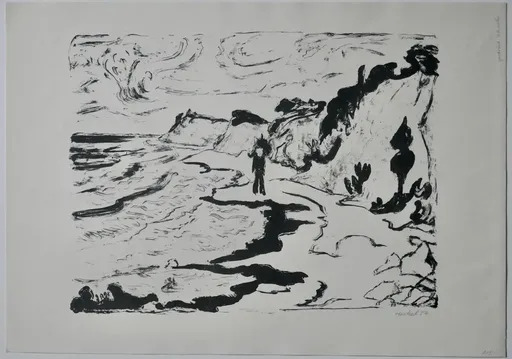 Erich HECKEL - Print-Multiple - Fördelandschaft