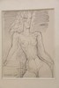Marcel GROMAIRE - Zeichnung Aquarell - Dessin de femme à mi-corps de face