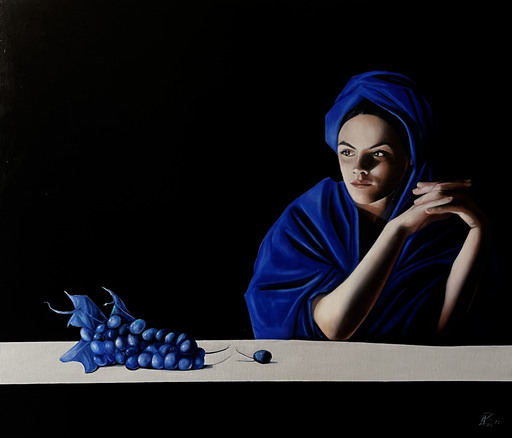 Marco ZAMUDIO - Peinture - Uvas de sabor azul