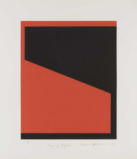 Carmen HERRERA - Print-Multiple - Rojo y Negro (Red and Black)