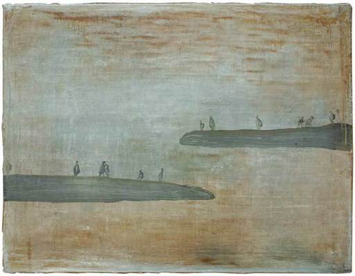 Norbert SCHWONTKOWSKI - Painting - Schwimmende Insel/Ile flottante