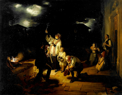 Angelo INGANNI - Gemälde - A fulgore et tempestate