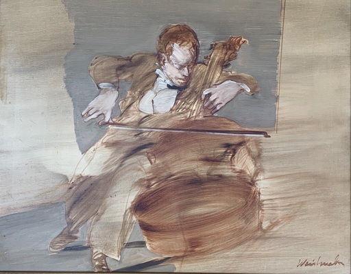 克勞德．維士巴修 - 绘画 - The Cellist