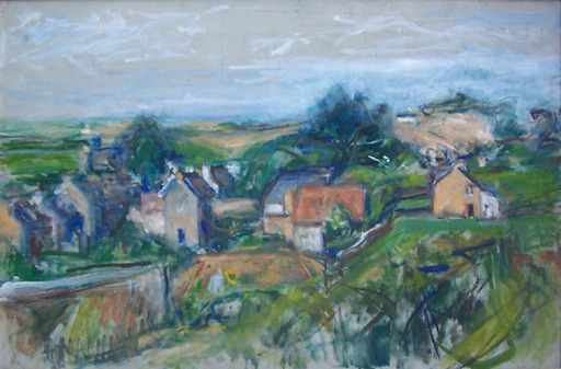 Bela Adalbert CZOBEL - Painting - Landscape in the South of France