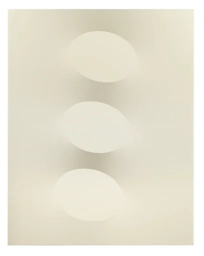 Turi SIMETI - Painting - 3 ovali beige
