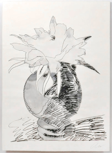 安迪·沃霍尔 - 版画 - Flowers (Black & White) 1974 