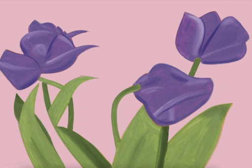 Alex KATZ - Estampe-Multiple - Purple Tulips 1