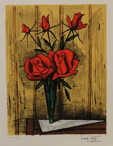 Bernard BUFFET - Print-Multiple - Cinq roses