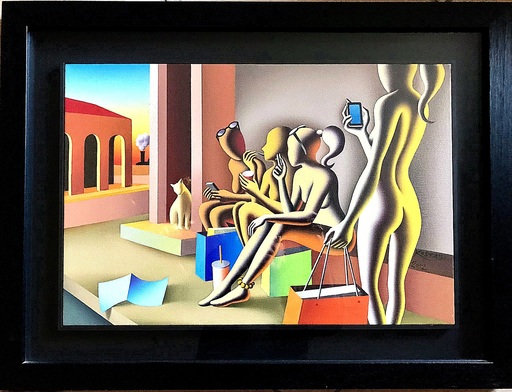Mark KOSTABI - Painting - MEOW MIX