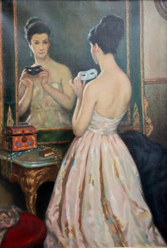 Cyprien Eugène BOULET - Painting - "AVANT LE BAL"