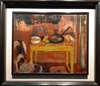 Antoni CLAVÉ - Peinture - Cusine a la table jaune