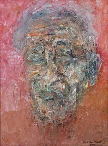 David LEVIATHAN - Painting - Portrait of an old man
