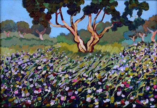 Marguerite DEREN - Painting - Landschaftimpression der Provence