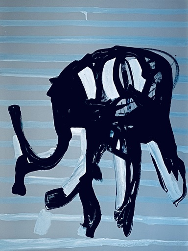 Roland DZENIS - 绘画 - Baby elephant