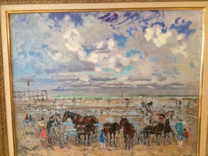André HAMBOURG - Painting - Port d'Honfleur
