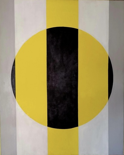 Charles Green SHAW - Painting - Symphony in Gray, Yellow, Black