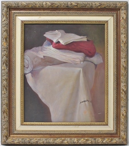 Benito MORENO - Painting - Bodegón de paños