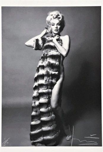 Bert STERN - Fotografia - Marilyn with Chinchilla Coat
