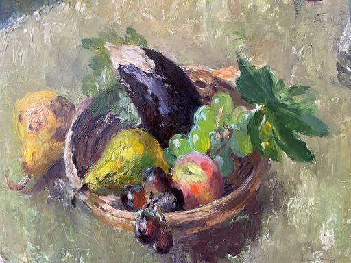 Mary Nicol Neill ARMOUR - Painting - Green Table - Still Life