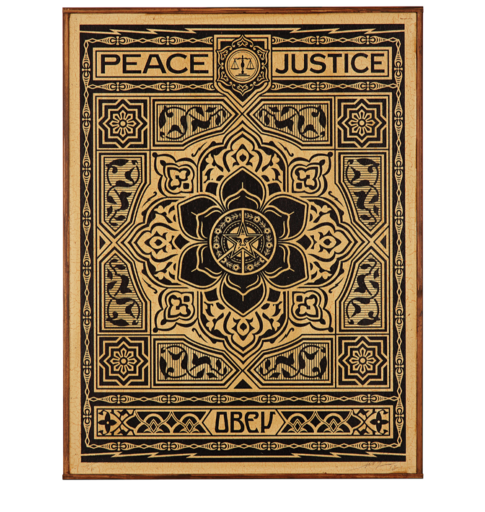 Shepard FAIREY - Grabado - "Peace & Justice"
