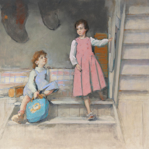 Antoine VINCENT - Painting - Les deux sœurs