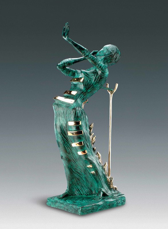 Salvador DALI - Skulptur Volumen - Woman Aflame, Femme en flammes