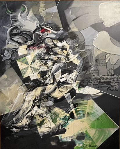Driss OUADAHI - Pittura - Hommage à Picasso