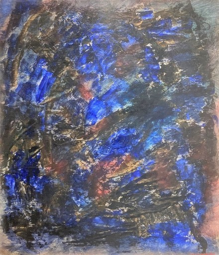 Jozef MEES - Gemälde - Composition bleue