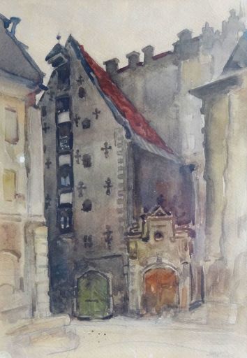 Ruvim MAZEL - Drawing-Watercolor - Old Riga