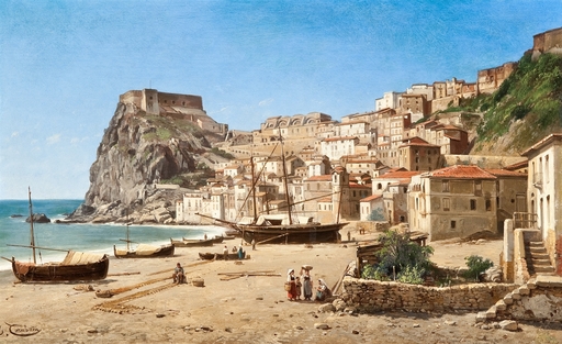 Jacques François CARABAIN - Painting - Castello Ruffo di Scilla, Reggio Calabria